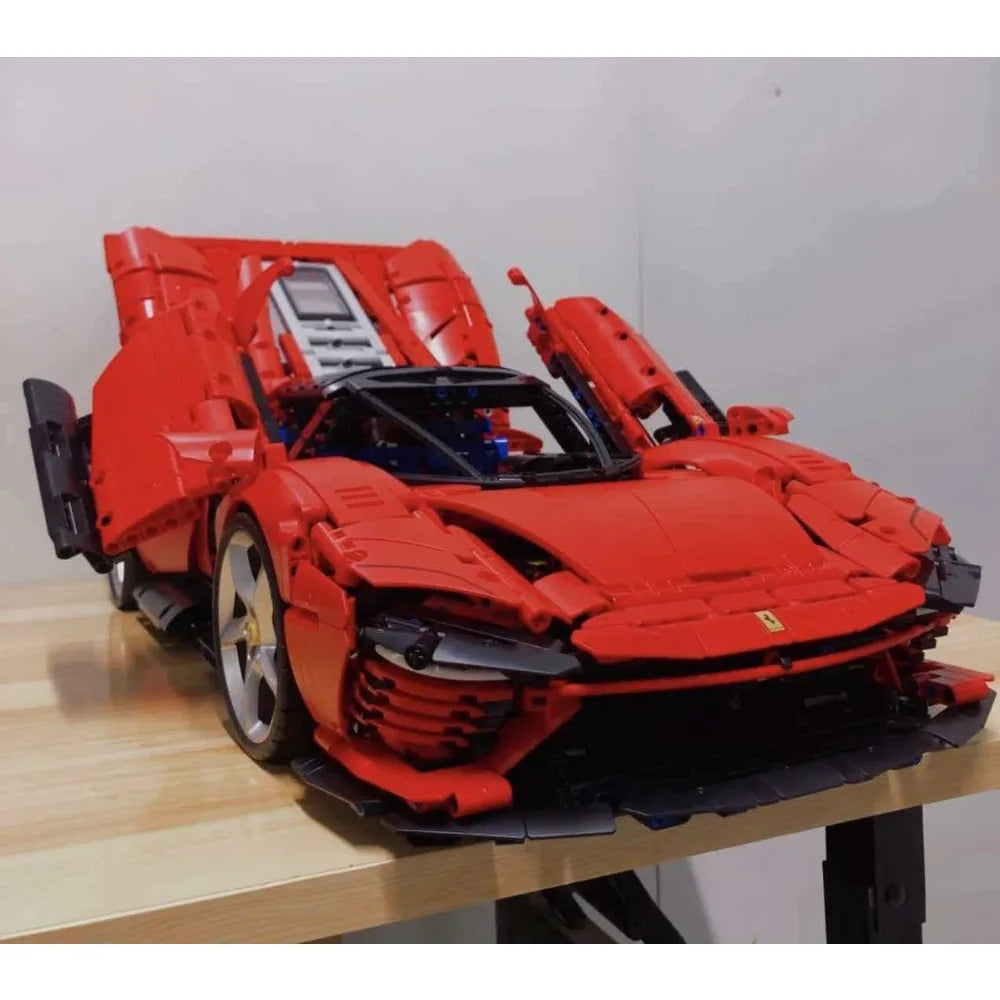 The new SP3 supercar building blocks men and women love sports car model collection decorations birthday holiday New Year gifts
