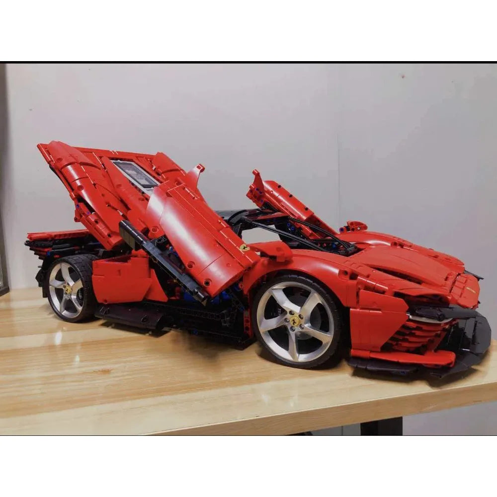 The new SP3 supercar building blocks men and women love sports car model collection decorations birthday holiday New Year gifts